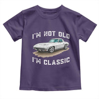 I'm Not Old I'm Classic Toddler T Shirt Vintage 1963 Sports Car Retro Americana