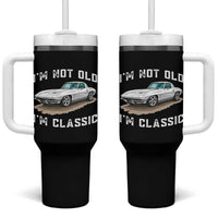 I'm Not Old I'm Classic Tumbler With Handle Vintage 1963 Sports Car Retro Americana