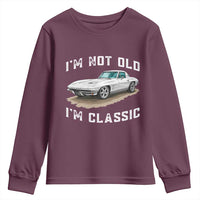 I'm Not Old I'm Classic Youth Sweatshirt Vintage 1963 Sports Car Retro Americana