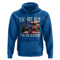 I'm Not Old I'm Classic Hoodie Vintage Car American Flag 4th of July