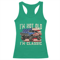 I'm Not Old I'm Classic Racerback Tank Top Vintage Car American Flag 4th of July