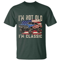 I'm Not Old I'm Classic T Shirt Vintage Car American Flag 4th of July