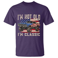 I'm Not Old I'm Classic T Shirt Vintage Car American Flag 4th of July
