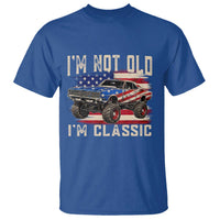 I'm Not Old I'm Classic T Shirt Vintage Car American Flag 4th of July