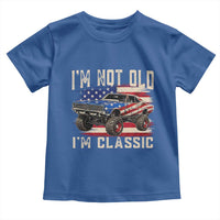 I'm Not Old I'm Classic Toddler T Shirt Vintage Car American Flag 4th of July