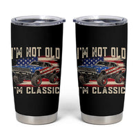 I'm Not Old I'm Classic Tumbler Cup Vintage Car American Flag 4th of July