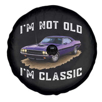 I'm Not Old I'm Classic Spare Tire Cover Vintage 1970 Purple Classic Muscle Car