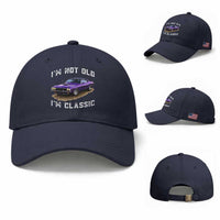 I'm Not Old I'm Classic Baseball Cap Vintage 1970 Purple Classic Muscle Car