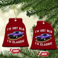 I'm Not Old I'm Classic Ceramic Ornament Vintage 1970 Purple Classic Muscle Car