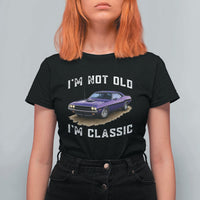 I'm Not Old I'm Classic T Shirt For Women Vintage 1970 Purple Classic Muscle Car