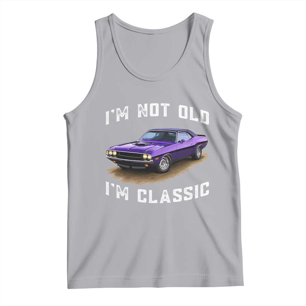 I'm Not Old I'm Classic Tank Top Vintage 1970 Purple Classic Muscle Car