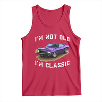 I'm Not Old I'm Classic Tank Top Vintage 1970 Purple Classic Muscle Car