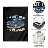 I'm Not Old I'm Classic Garden Flag Vintage 1949 Classic American Coupe Car