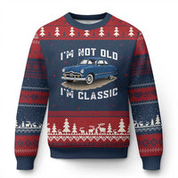 I'm Not Old I'm Classic Ugly Christmas Sweater Vintage 1949 Classic American Coupe Car