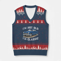 I'm Not Old I'm Classic V-Neck Knit Sweater Vest Vintage 1949 Classic American Coupe Car