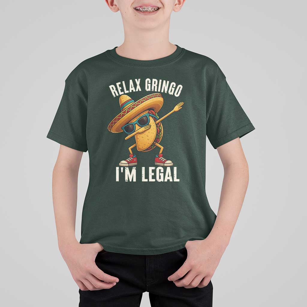 Relax Ringo I'm Legal T Shirt For Kid Funny Mexican Taco Lover - Wonder Print Shop