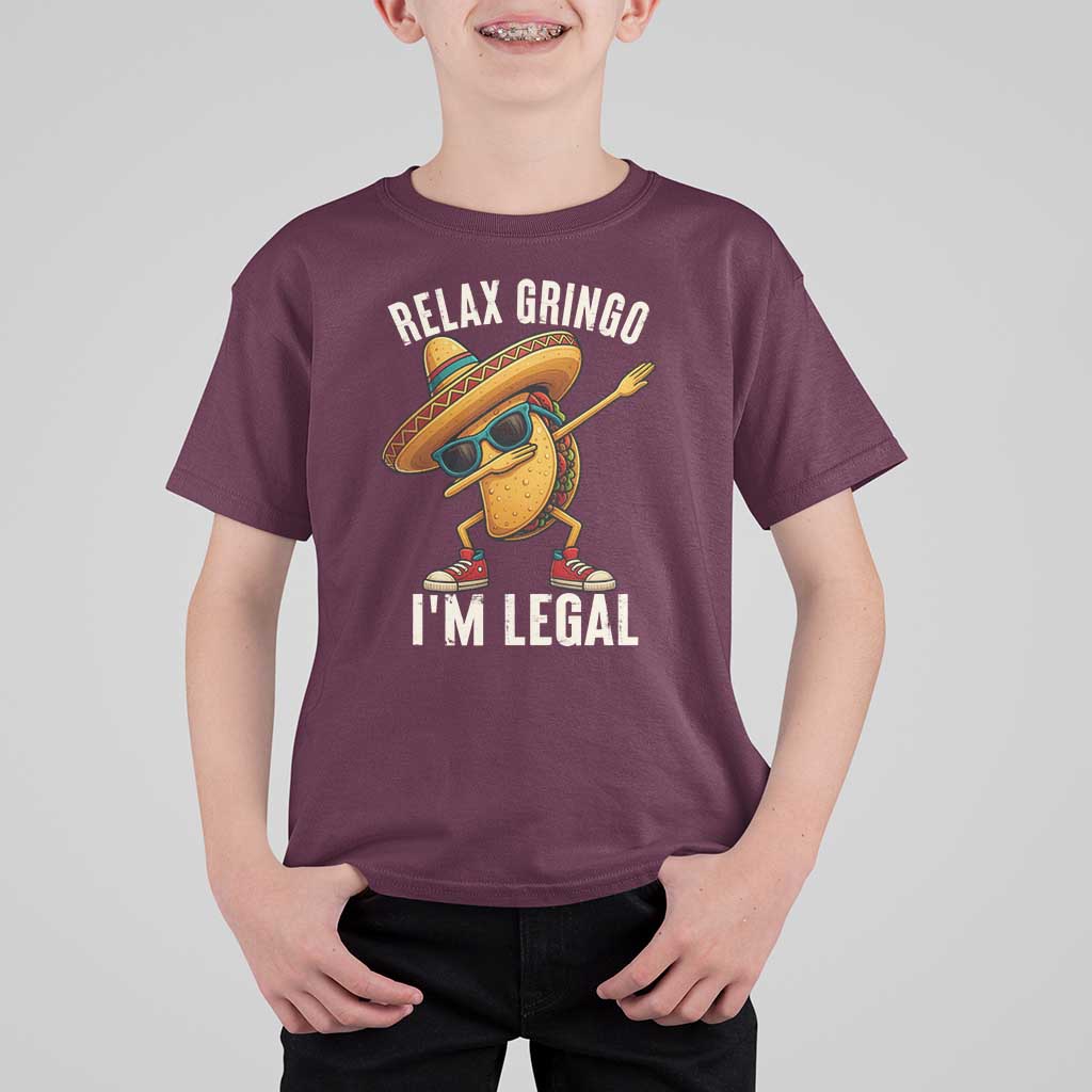 Relax Ringo I'm Legal T Shirt For Kid Funny Mexican Taco Lover - Wonder Print Shop