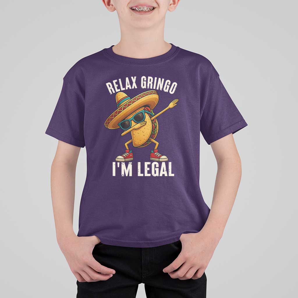 Relax Ringo I'm Legal T Shirt For Kid Funny Mexican Taco Lover - Wonder Print Shop