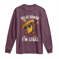 Relax Ringo I'm Legal Long Sleeve Shirt Funny Mexican Taco Lover - Wonder Print Shop