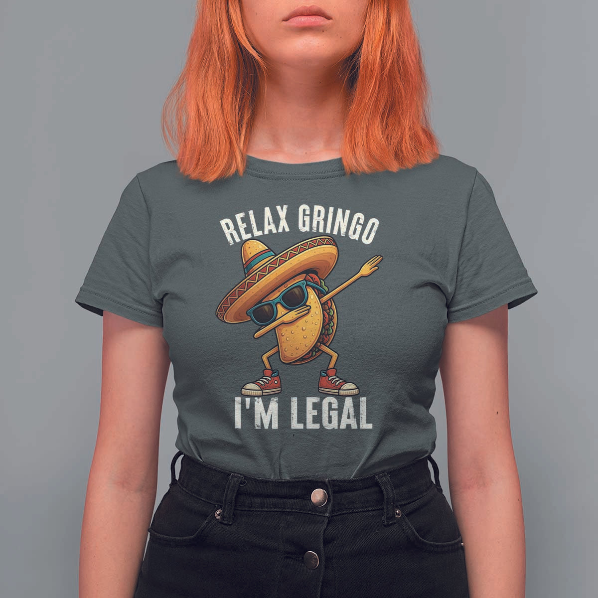 Relax Ringo I'm Legal T Shirt For Women Funny Mexican Taco Lover - Wonder Print Shop