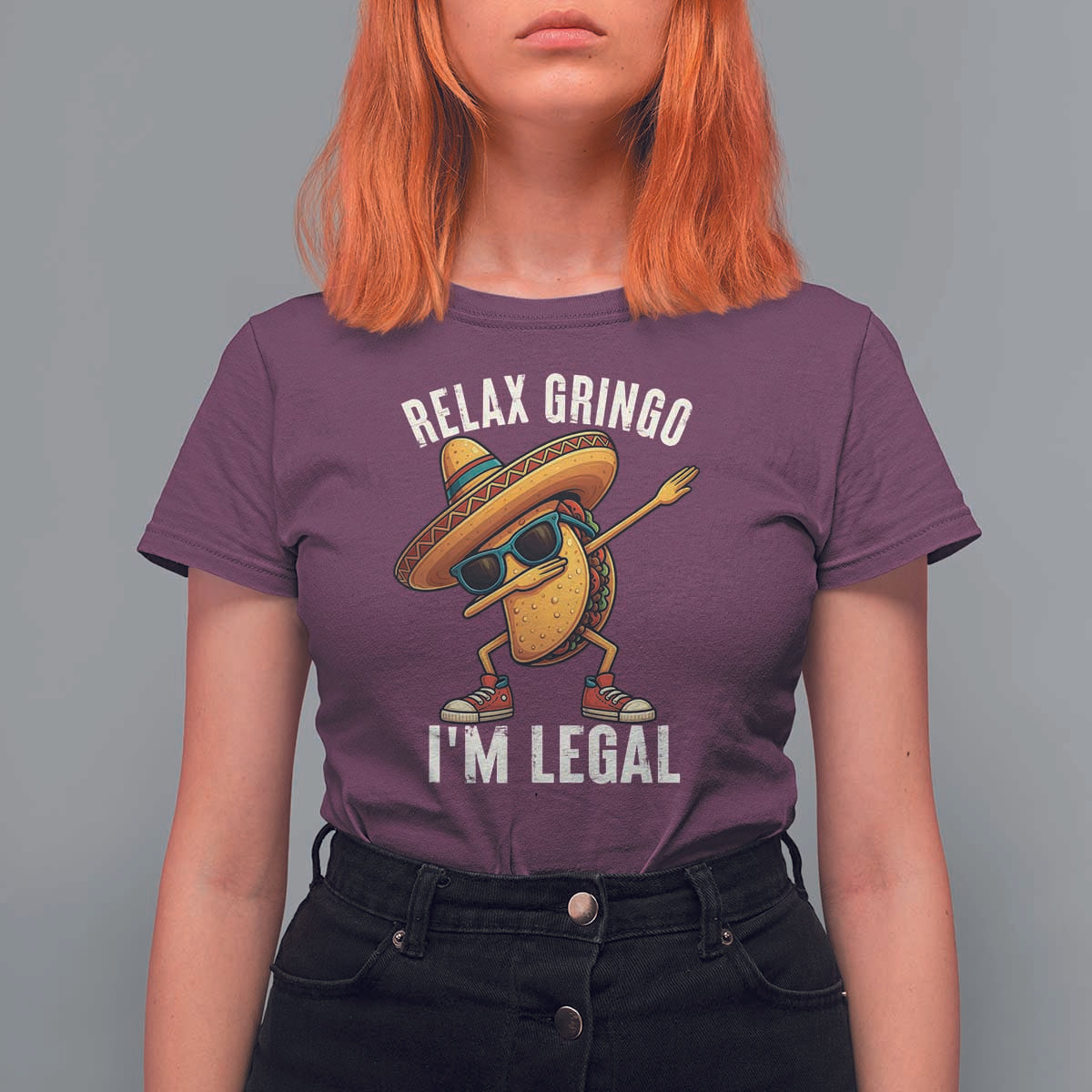 Relax Ringo I'm Legal T Shirt For Women Funny Mexican Taco Lover - Wonder Print Shop