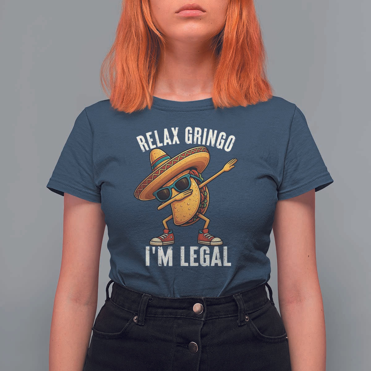 Relax Ringo I'm Legal T Shirt For Women Funny Mexican Taco Lover - Wonder Print Shop