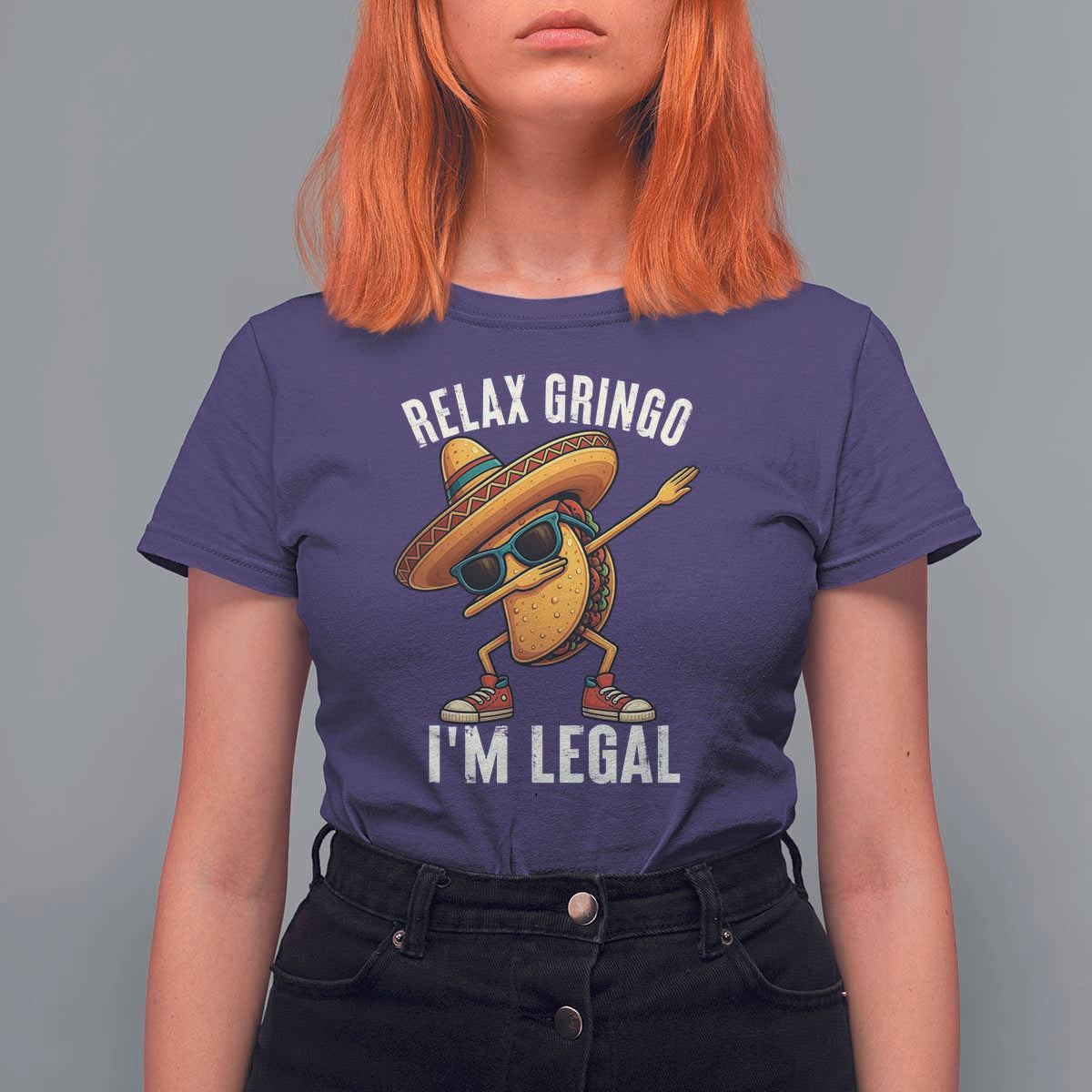 Relax Ringo I'm Legal T Shirt For Women Funny Mexican Taco Lover - Wonder Print Shop