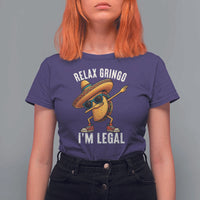 Relax Ringo I'm Legal T Shirt For Women Funny Mexican Taco Lover - Wonder Print Shop