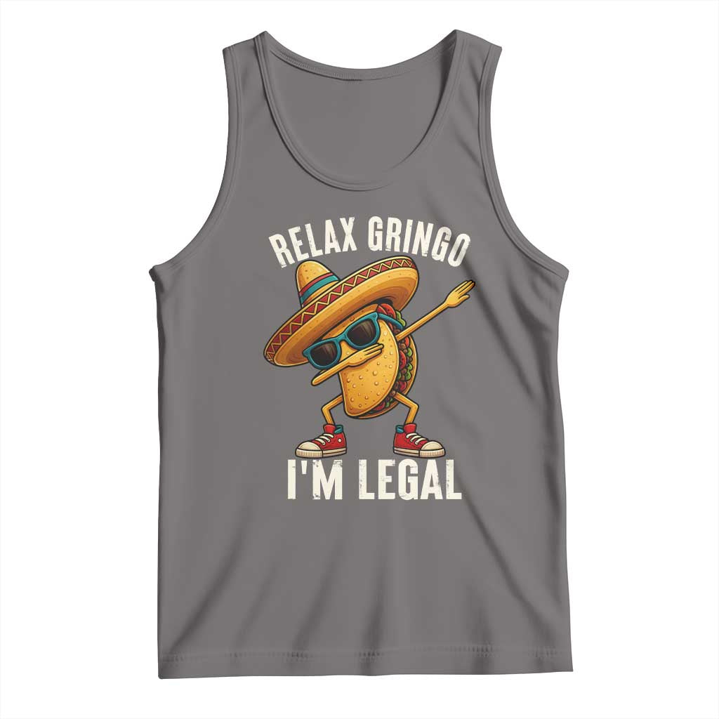 Relax Ringo I'm Legal Tank Top Funny Mexican Taco Lover - Wonder Print Shop