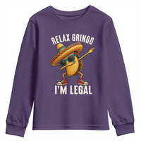 Relax Ringo I'm Legal Youth Sweatshirt Funny Mexican Taco Lover - Wonder Print Shop