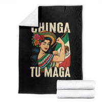 Chinga Tu Maga Protest Throw Blanket Funny Mexican Women - Wonder Print Shop