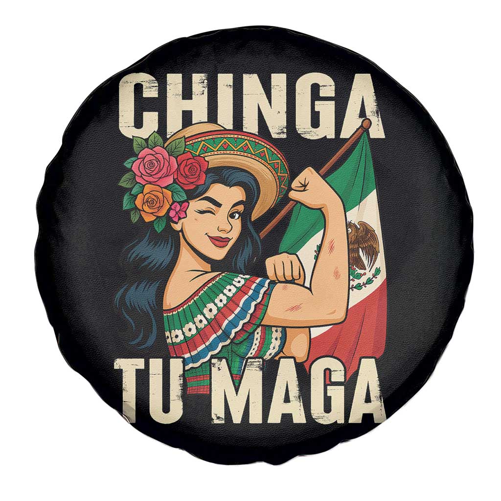 Chinga Tu Maga Protest Spare Tire Cover Funny Mexican Women - Wonder Print Shop