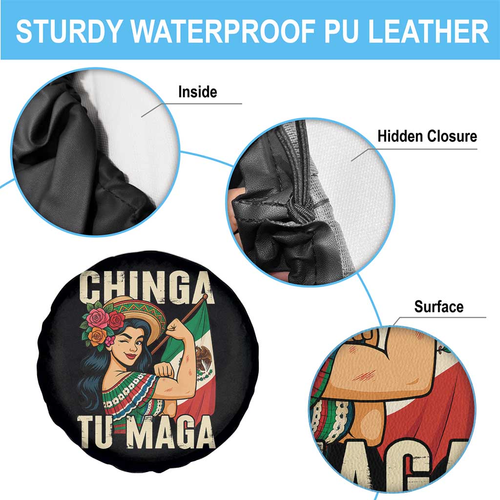 Chinga Tu Maga Protest Spare Tire Cover Funny Mexican Women - Wonder Print Shop