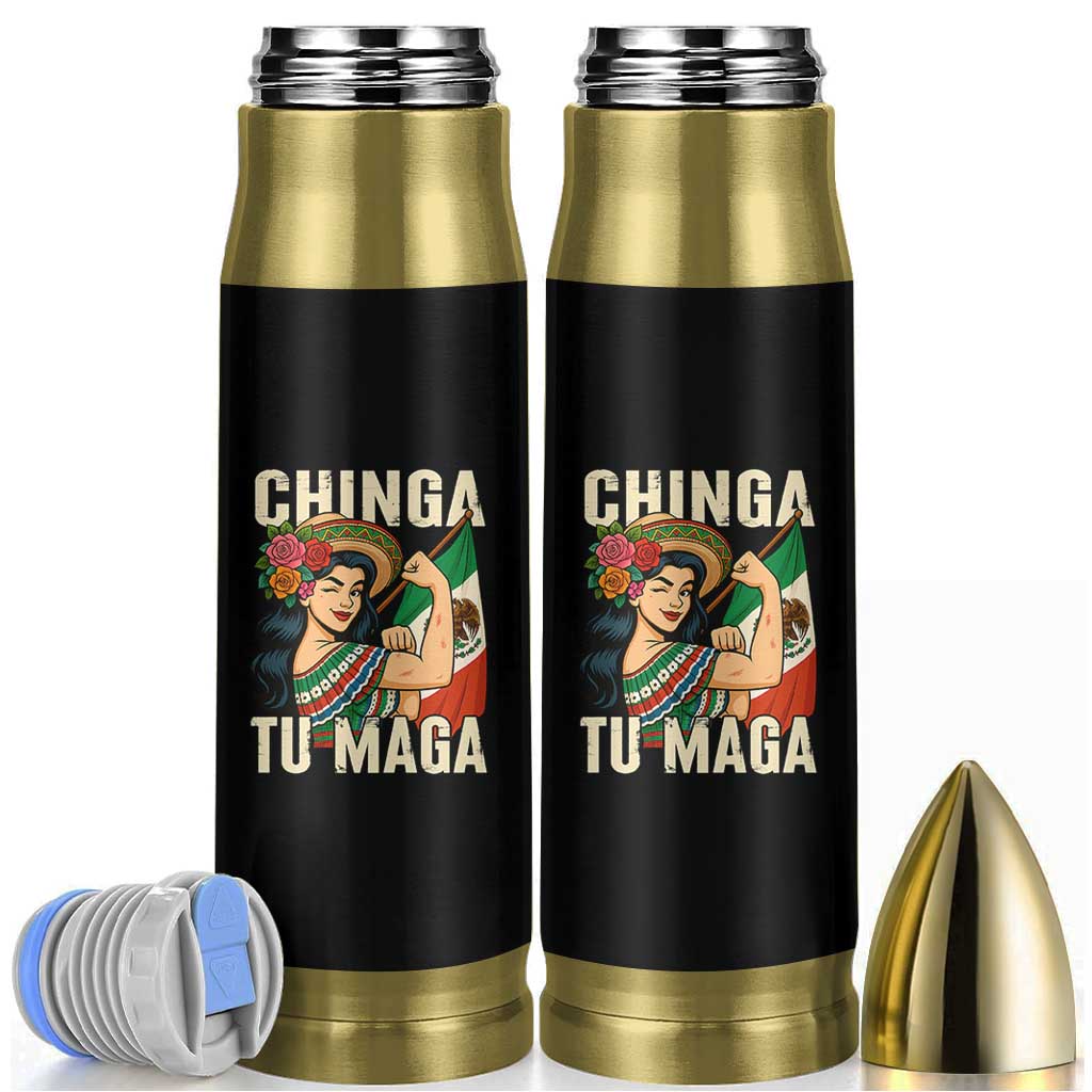 Chinga Tu Maga Protest Bullet Tumbler Funny Mexican Women - Wonder Print Shop