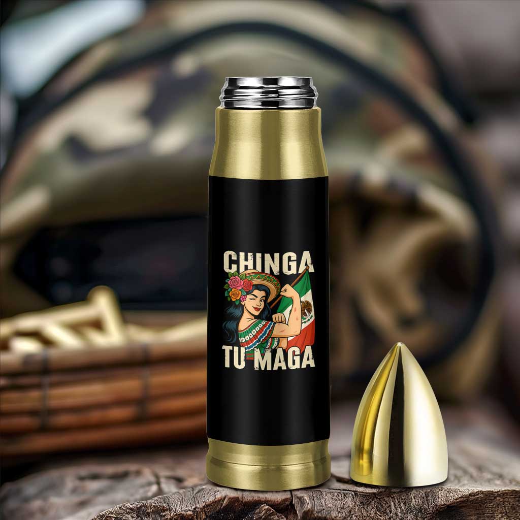 Chinga Tu Maga Protest Bullet Tumbler Funny Mexican Women - Wonder Print Shop