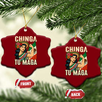 Chinga Tu Maga Protest Ceramic Ornament Funny Mexican Women - Wonder Print Shop
