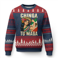 Chinga Tu Maga Protest Ugly Christmas Sweater Funny Mexican Women - Wonder Print Shop
