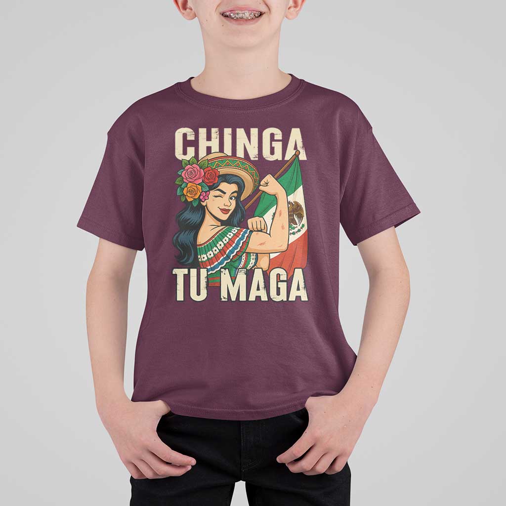 Chinga Tu Maga Protest T Shirt For Kid Funny Mexican Women - Wonder Print Shop