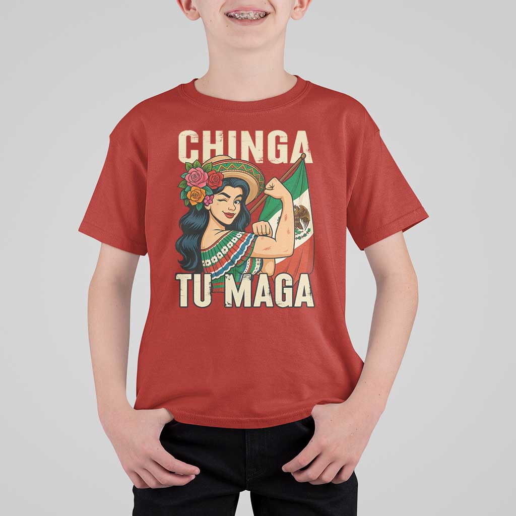 Chinga Tu Maga Protest T Shirt For Kid Funny Mexican Women - Wonder Print Shop