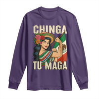 Chinga Tu Maga Protest Long Sleeve Shirt Funny Mexican Women - Wonder Print Shop