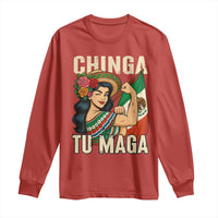 Chinga Tu Maga Protest Long Sleeve Shirt Funny Mexican Women - Wonder Print Shop