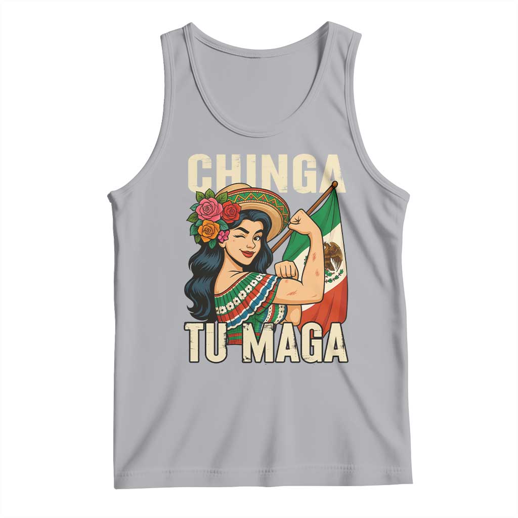 Chinga Tu Maga Protest Tank Top Funny Mexican Women - Wonder Print Shop