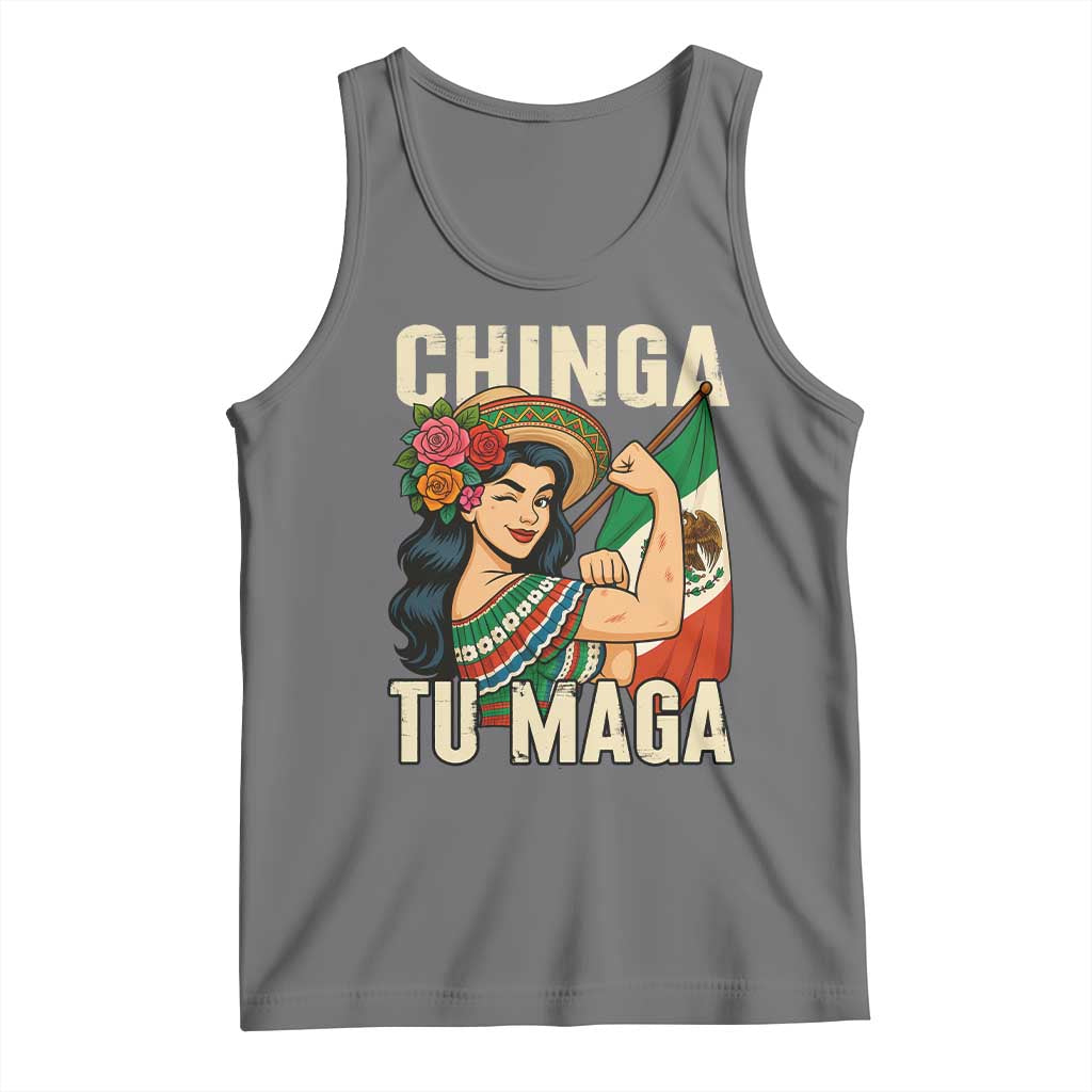 Chinga Tu Maga Protest Tank Top Funny Mexican Women - Wonder Print Shop