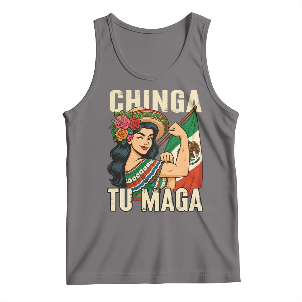 Chinga Tu Maga Protest Tank Top Funny Mexican Women - Wonder Print Shop