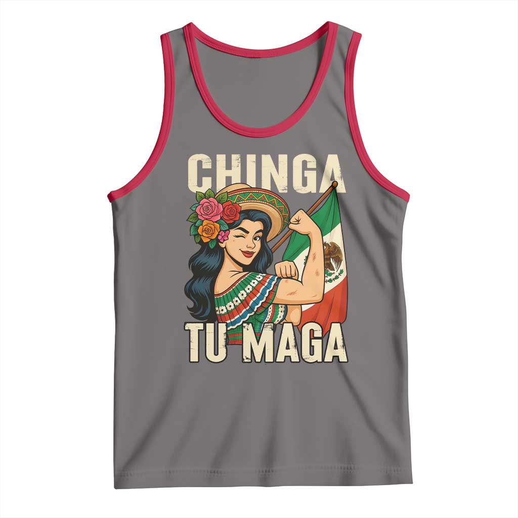 Chinga Tu Maga Protest Tank Top Funny Mexican Women - Wonder Print Shop