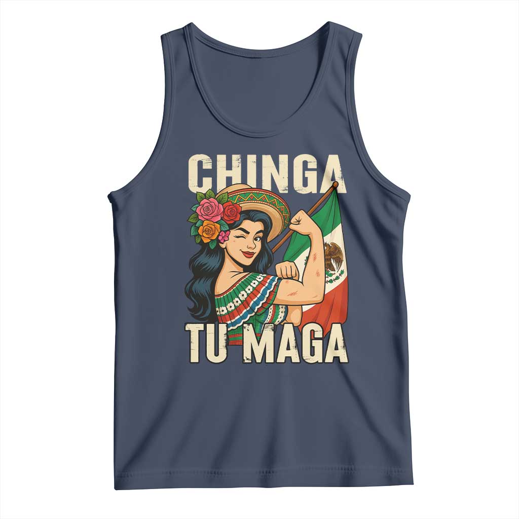 Chinga Tu Maga Protest Tank Top Funny Mexican Women - Wonder Print Shop