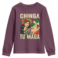 Chinga Tu Maga Protest Youth Sweatshirt Funny Mexican Women - Wonder Print Shop