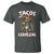Tacos and Cervezas T Shirt Funny Skeleton Drinking Beer Lovers - Wonder Print Shop