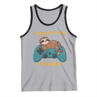 I Paused My Game To Be Here Tank Top Funny Sloth Gamer Video Games - Wonder Print Shop