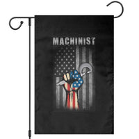 Machinist Patriotic US Flag Garden Flag - Wonder Print Shop